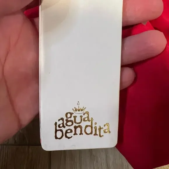 AGUA BENDITA Women's Calista-Isabella Bikini Top Size 2XL In Red - Picture 11 of 13